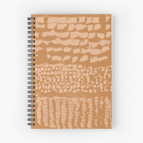 Item preview, Three Grains Textured Monoprint - Rust + Melon designed and sold by Irene Estelle.