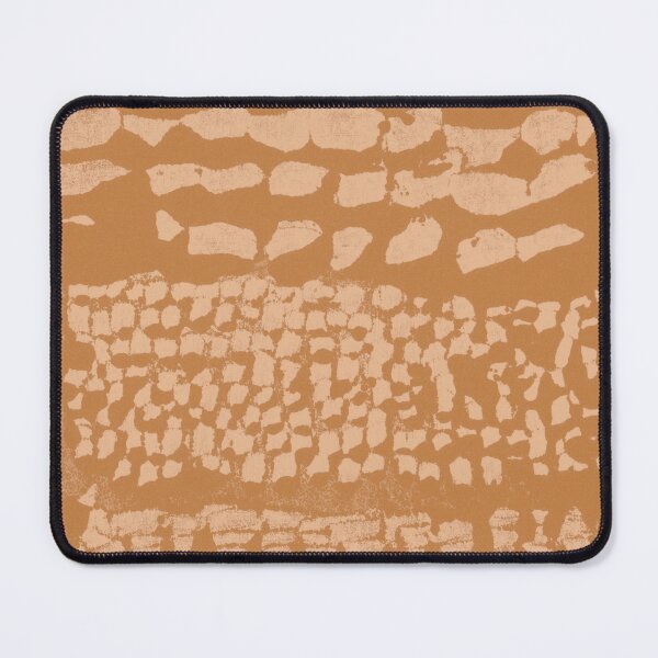 Item preview, Three Grains Textured Monoprint - Rust + Melon designed and sold by Irene Estelle.