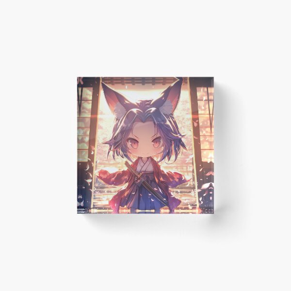 Item preview, Izuna Hatsuse No Game No Life Chibi Samurai In Spring Sakura designed and sold by TanglenRabbit.