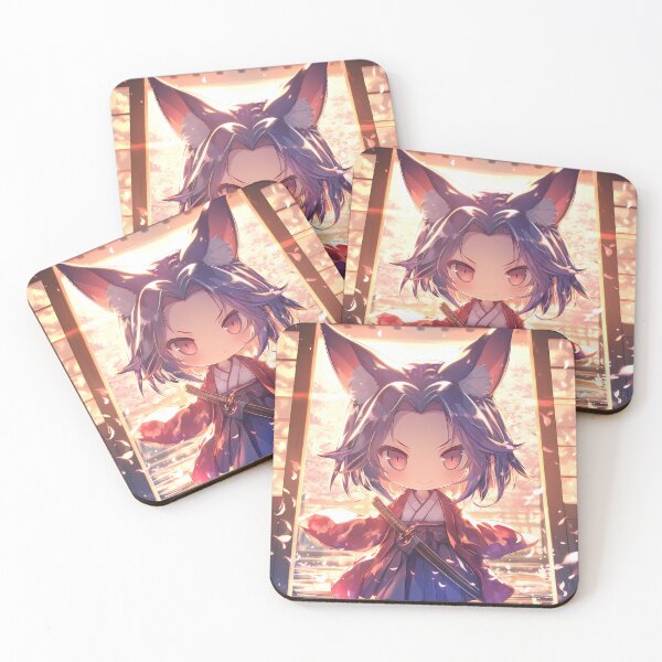 Item preview, Izuna Hatsuse No Game No Life Chibi Samurai In Spring Sakura designed and sold by TanglenRabbit.