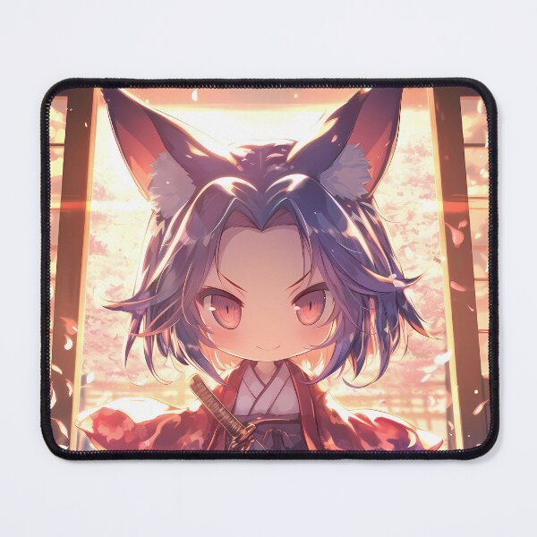 Item preview, Izuna Hatsuse No Game No Life Chibi Samurai In Spring Sakura designed and sold by TanglenRabbit.