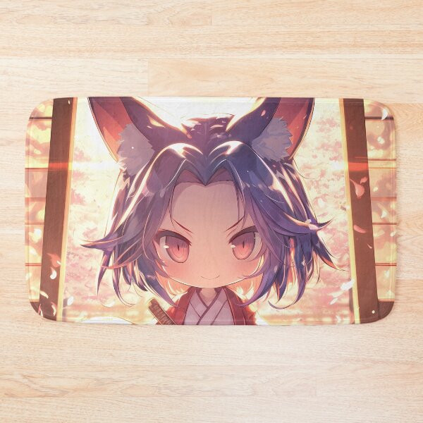 Item preview, Izuna Hatsuse No Game No Life Chibi Samurai In Spring Sakura designed and sold by TanglenRabbit.