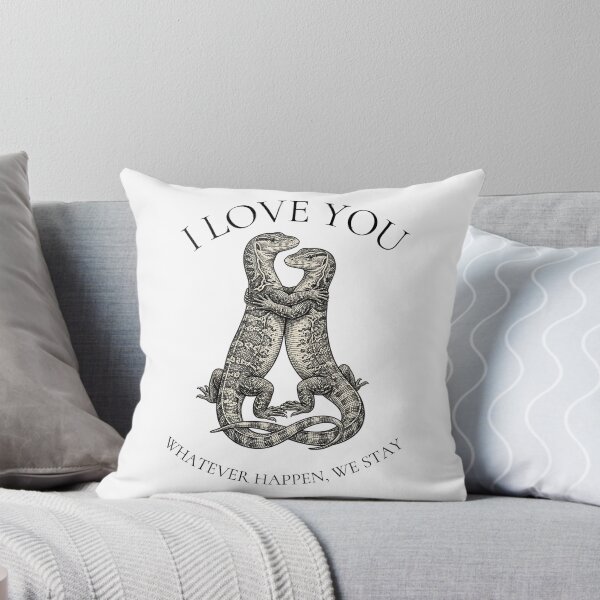 Item preview, Vintage Monitor Lizard Hug - Romantic Reptile Art designed and sold by MaynyStudio.