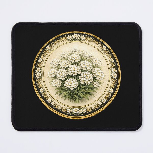 Item preview, Candytuft Delight – Pure Charm Botanical Circle Design designed and sold by TheJoyfulPen.