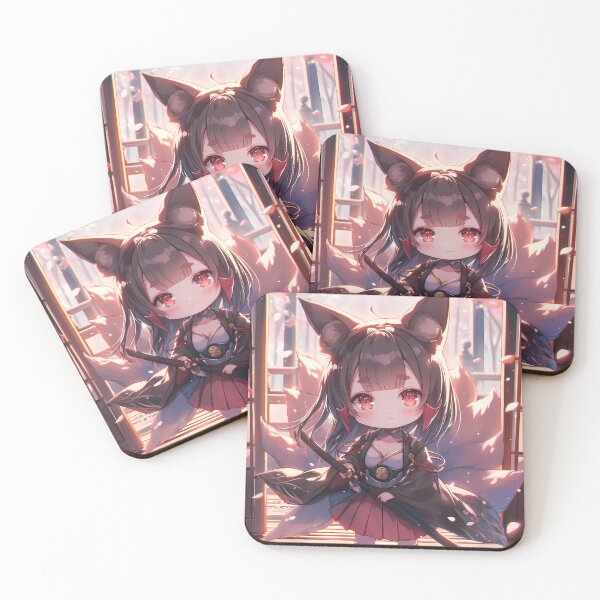 Item preview, Akagi Azur Lane Fox Ears Chibi Sunset Glow designed and sold by TanglenRabbit.