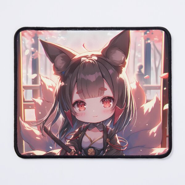Item preview, Akagi Azur Lane Fox Ears Chibi Sunset Glow designed and sold by TanglenRabbit.