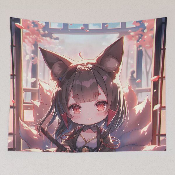 Item preview, Akagi Azur Lane Fox Ears Chibi Sunset Glow designed and sold by TanglenRabbit.