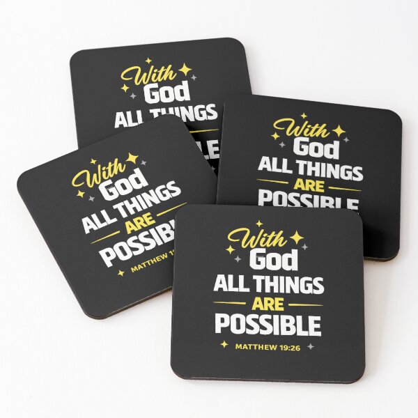 Item preview, With God All Things Are Possible. designed and sold by Virtuousvogue.