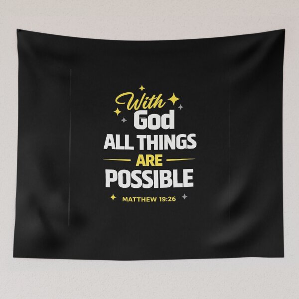 Item preview, With God All Things Are Possible. designed and sold by Virtuousvogue.