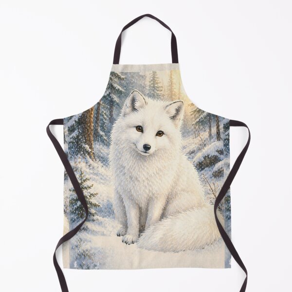 Item preview, White Fox Winter Birthday Watercolour designed and sold by inspired-works.