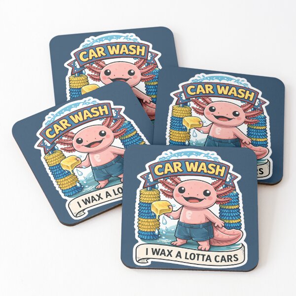 Item preview,  I Wax A Lotta Cars Axolotl – Funny Car Wash Salamander designed and sold by AnimalAirtistry.