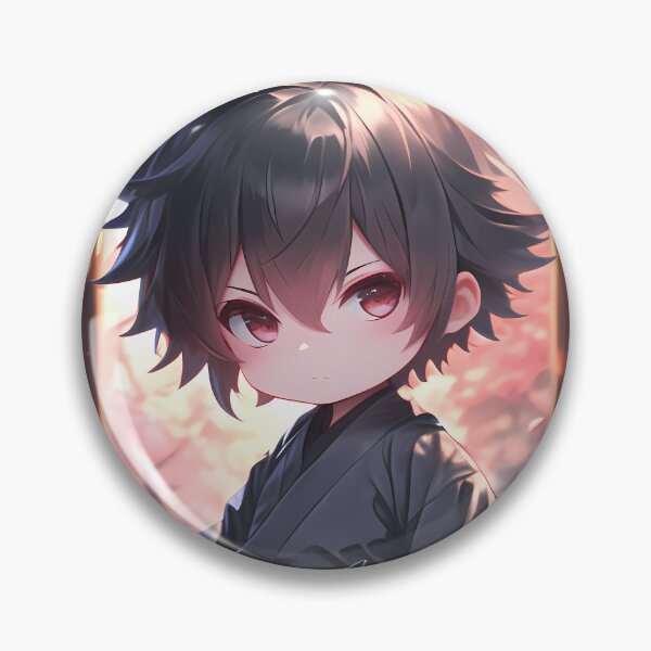 Item preview, Nobuchika Ginoza Psycho Pass Chibi Cherry Blossom Sunset designed and sold by TanglenRabbit.