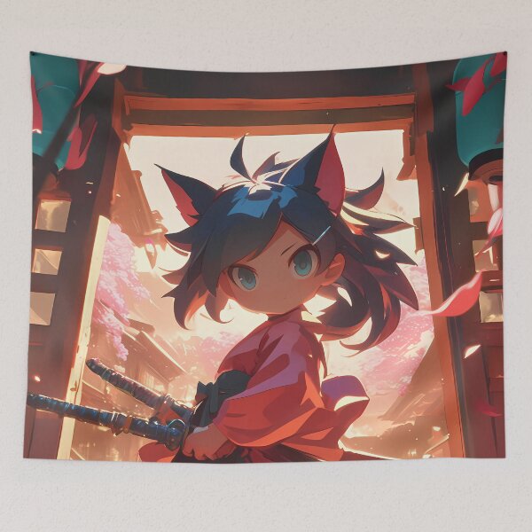 Item preview, Tsubasa Hanekawa Bakemonogatari Chibi Kimono Lantern Light designed and sold by TanglenRabbit.