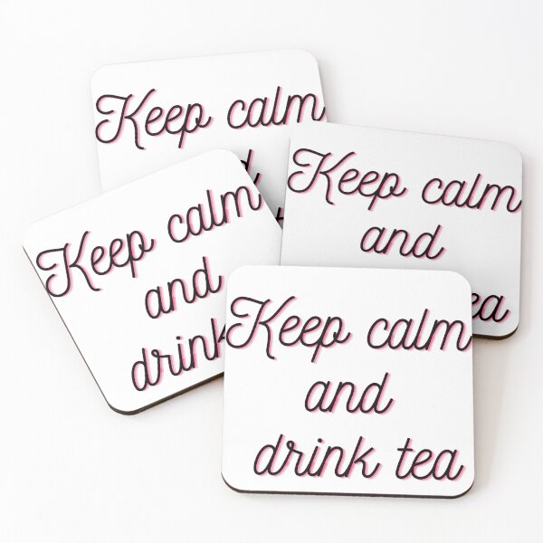Item preview, Keep calm and drink tea quote designed and sold by Selenysm.