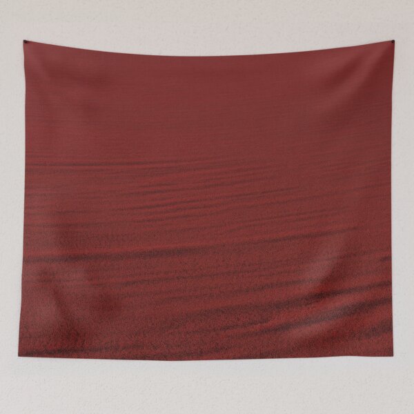 Item preview, Minimalist Deep Red Sand Dunes | Solid Crimson Desert Texture Art designed and sold by Midnight Veil Designs.