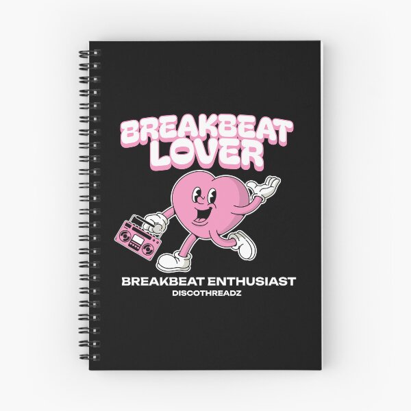 Item preview, BREAKBEAT - Breaks Lover Heart (White) designed and sold by Discothreadz.