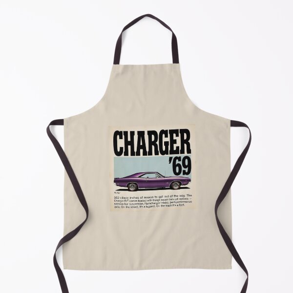 Item preview, 1969 Charger Purple Vintage Ad Style Muscle Car Art designed and sold by TheArtOfCar.