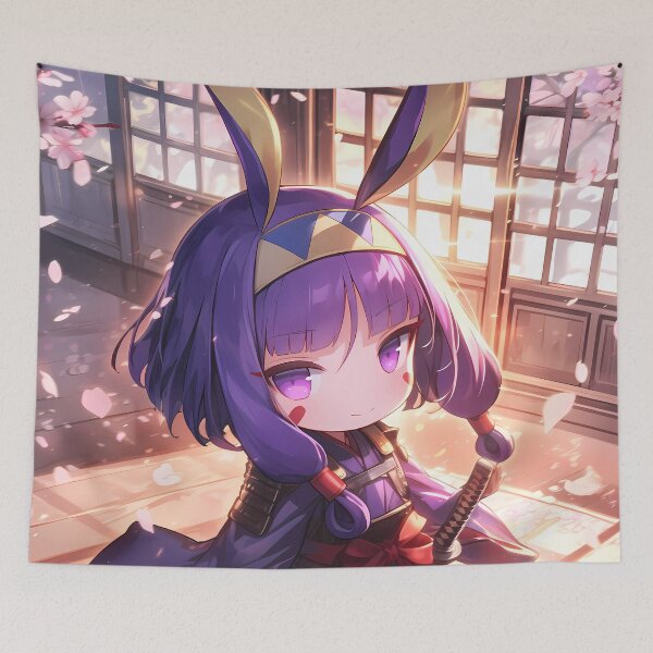 Item preview, Nitocris Fate Grand Order Chibi Samurai In Sakura Sunset designed and sold by TanglenRabbit.
