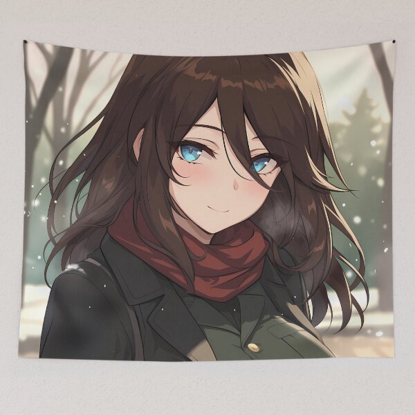 Item preview, Nonna Girls Und Panzer Winter Scarf Cozy Snow Smile designed and sold by TanglenRabbit.
