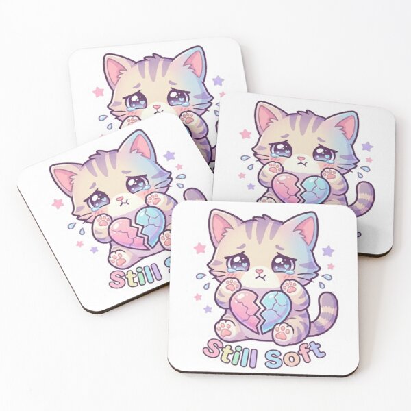 Item preview, Cute Heartbroken Cat designed and sold by Meowza Studio.