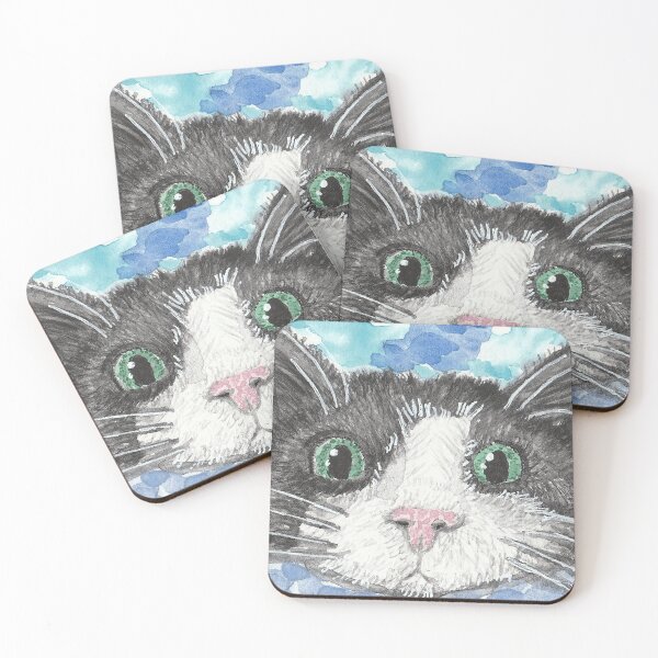 Item preview, Wide-Eyed Tuxedo Cat designed and sold by arduin275.