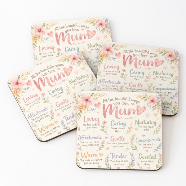 Item preview, Mother’s Day Words That Describe Mum designed and sold by inspired-works.