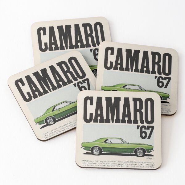 Item preview, 1967 Camaro Rally Sport Vintage Ad Style Muscle Car Art designed and sold by TheArtOfCar.