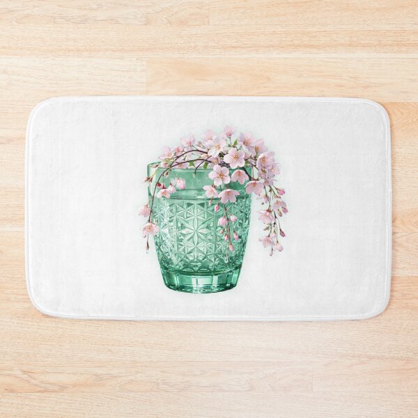 Item preview, Edo Kiriko Glass Specimen: Jade Cherry Blossoms — 翡翠桜 designed and sold by NYAO-YUUKI.