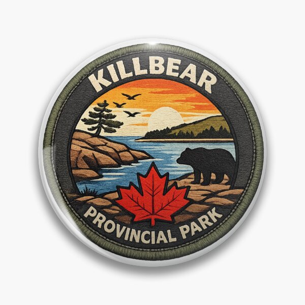 Item preview, Killbear Provincial Park Vintage Patch Design designed and sold by CompassLake.