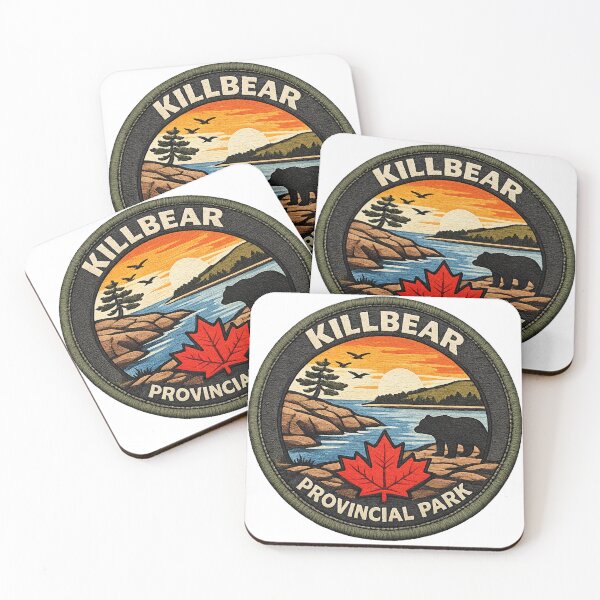 Item preview, Killbear Provincial Park Vintage Patch Design designed and sold by CompassLake.