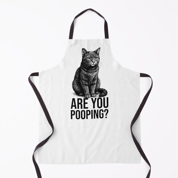 Item preview, Funny Cat “Are You Pooping?” Meme – Cute & Awkward Pet Humor Design designed and sold by xndrlab.