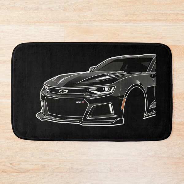 Item preview, Camaro ZL1 Black Vector Muscle Car Front Clip Art designed and sold by TheArtOfCar.