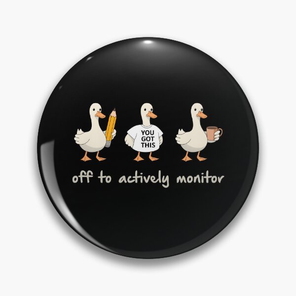 Item preview, Off To Actively Monitor Teacher Testing Day Goose designed and sold by KarimSoCute.