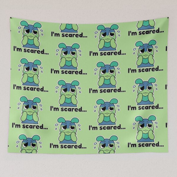 Item preview, Dandy's World Sticker: "I'm scared...!" designed and sold by SNAPPJAWZ.