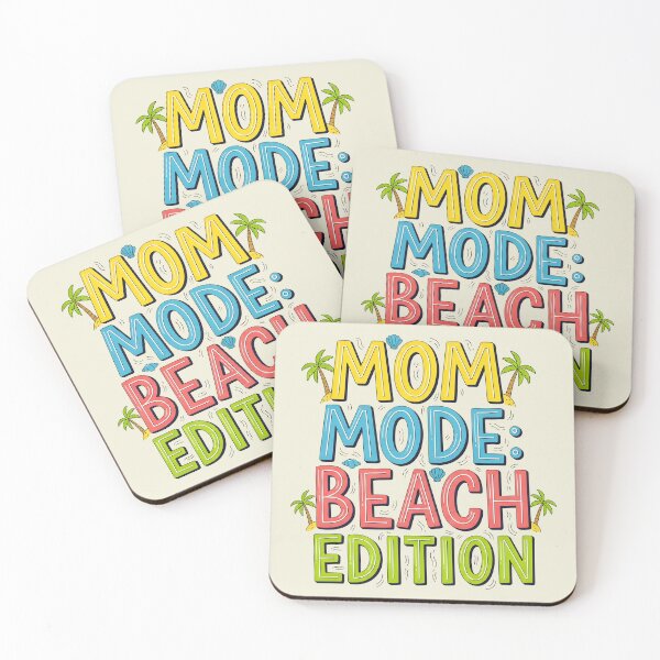 Item preview, Mom Mode: Beach Edition – Fun Summer Mom Typography Design designed and sold by Sea Gem.
