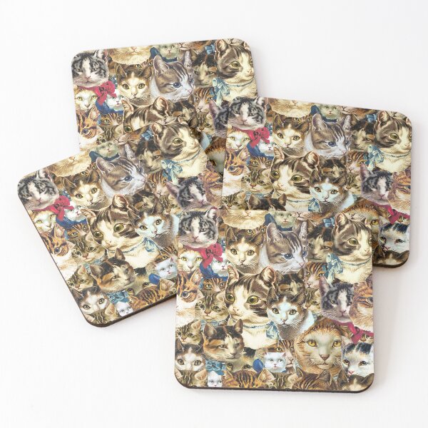 Item preview, Victorian cat heads designed and sold by beesocks.