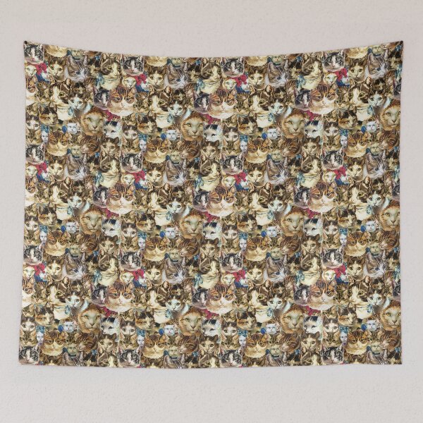 Item preview, Victorian cat heads designed and sold by beesocks.
