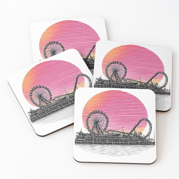 Item preview, Coney Island Brooklyn Retro Neon – Wonder Wheel & Cyclone designed and sold by NUTMA Design.