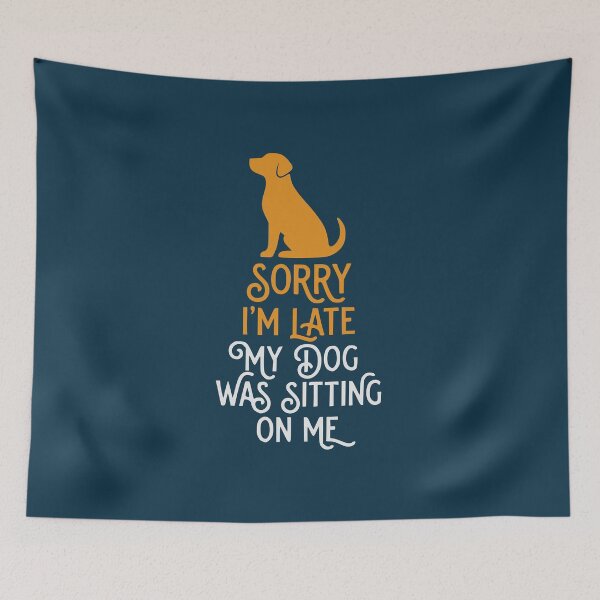 Item preview, Dog Sitting On Me Funny Excuse Quote Shirt designed and sold by NosandEdgy.