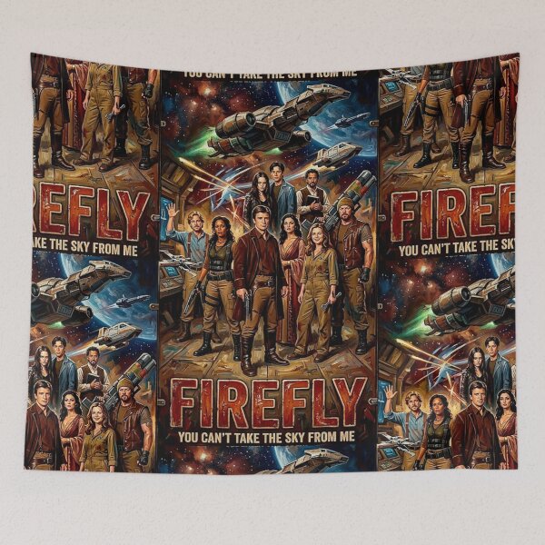 Item preview, Firefly Flight: Stylized Intergalactic Tribute designed and sold by Art's Diner.