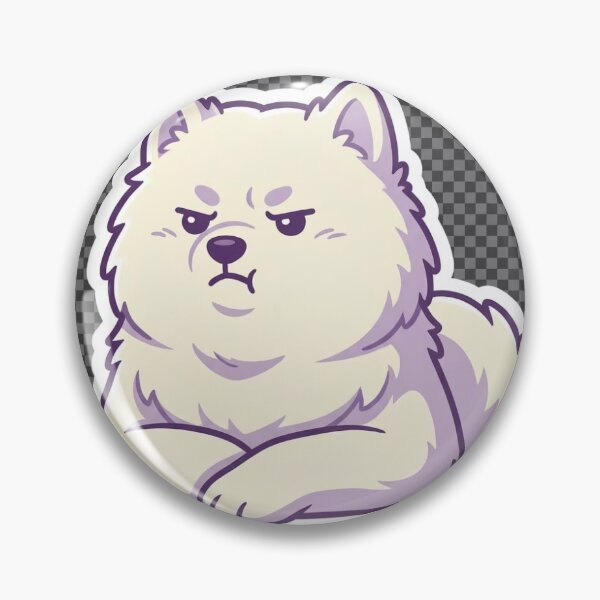 Item preview, Pouting Grumpy Samoyed Kawaii Sticker designed and sold by EternalWz.
