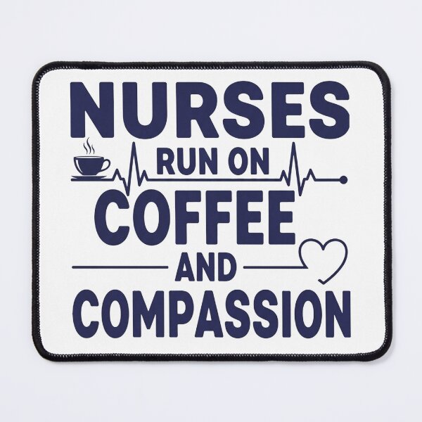 Item preview, Nurses Run on Coffee and Compassion designed and sold by FlamaC.