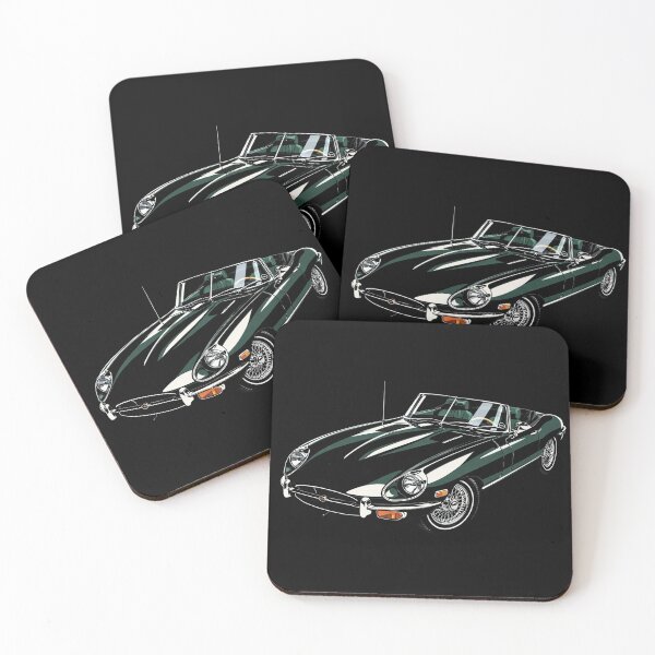 Item preview, 1966 Jaguar E-Type Roadster – Timeless British Classic in Deep Green T-Shirt designed and sold by Stinky Lincy's Apparel Company.