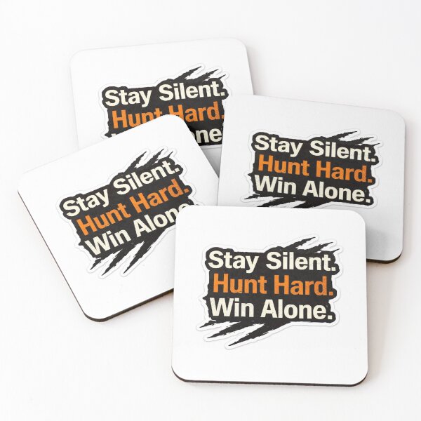 Item preview, Stay Silent Hunt Hard Motivation Quote  designed and sold by Ashutoshwarade.