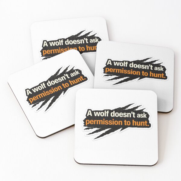 Item preview, Wolf Doesn’t Ask Permission Motivation Sticker  designed and sold by Ashutoshwarade.