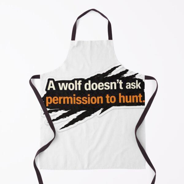 Item preview, Wolf Doesn’t Ask Permission Motivation Sticker  designed and sold by Ashutoshwarade.