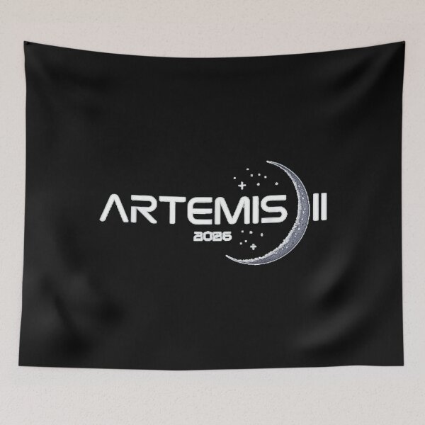 Item preview, Artemis II 2026 Minimal Moon Phase Space Mission Classic T-Shirt designed and sold by kittens2doggy.