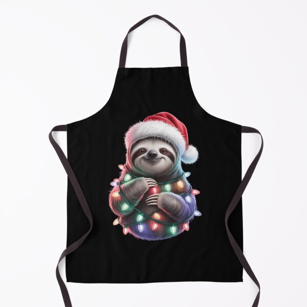Item preview, Sloth Christmas Lights Santa Hat Merry Xmas designed and sold by PunkNation-Arts.