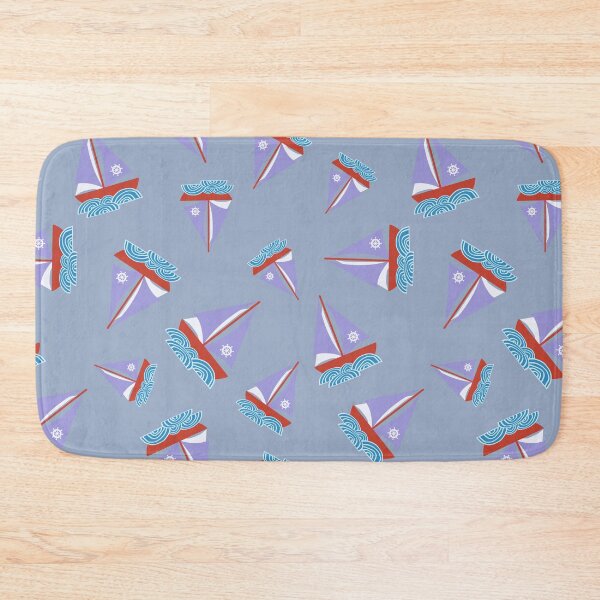 Item preview, Scattered Nautical Yachts and Ocean Waves NO26 Scattered Yachts designed and sold by HueyDesign.