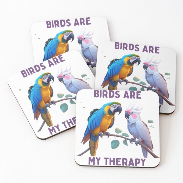 Item preview, Pastel Exotic Birds – Macaw & Cockatoo Soft Aesthetic Minimalist Bird Art designed and sold by Max Store.